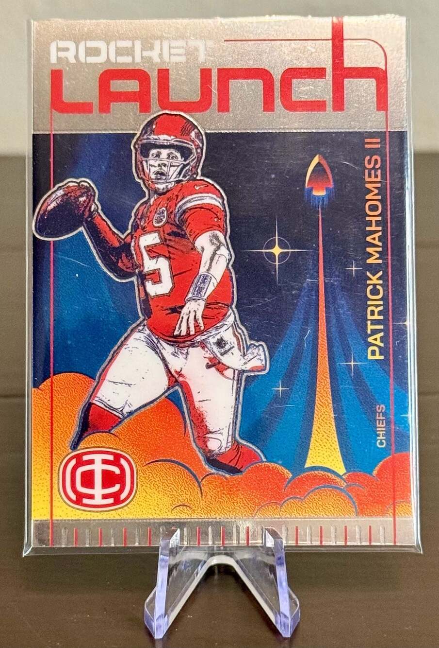 2025 Panini Icon Patrick Mahomes II Rocket Launch #RL-4 KC Chiefs Trading Card